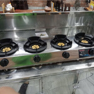Bếp khè gas 4 lò bán công nghiệp SOGO GT-208S4 ( LHS 4 lò )